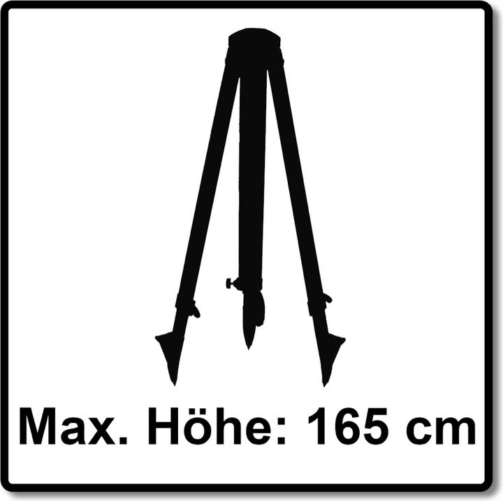 Productafbeelding Makita Bouwstatief Aluminium statief 1,65m met apparatuurhouder 5/8" schroefdraad ( P-81088 )