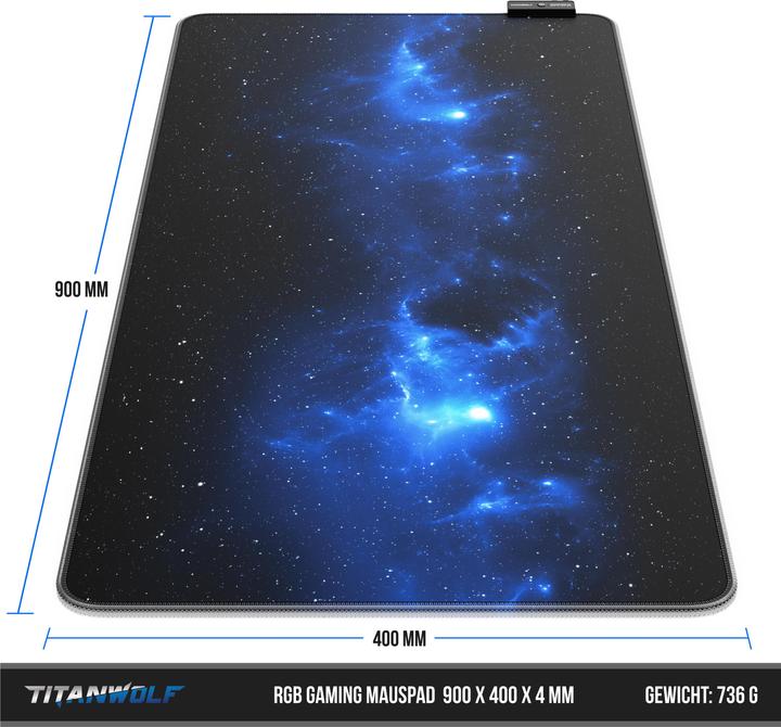 Immagine prodotto Titanwolf RGB Gaming Mauspad (XXL)