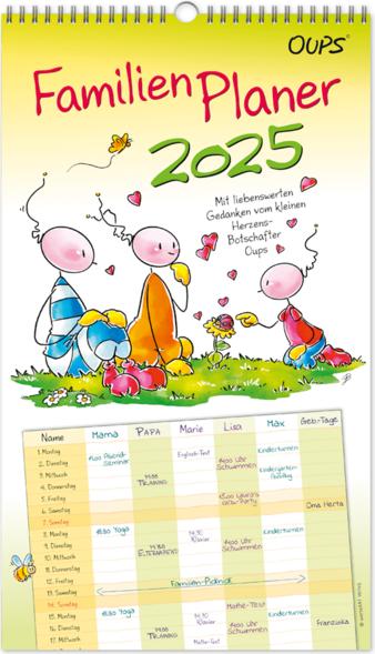 Produktbild Familienplaner 2025 (Harter Einband, Deutsch)