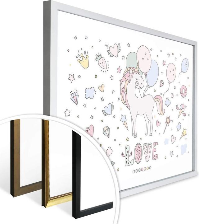 Produktbild Trenddeko Kvilis - Unicorn Love - Einhorn Ballon-Fete (80 x 60 cm)