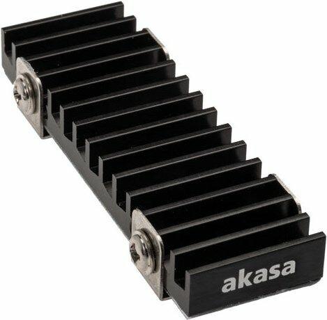 Akasa Gecko Pro heatsink for M.2 SSDs - aluminum