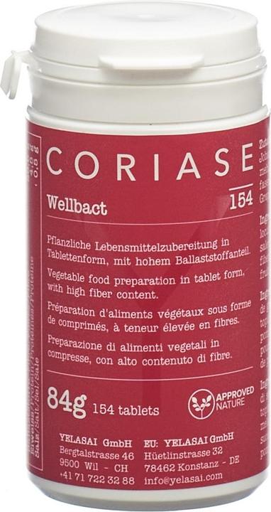 Coriase Wellbact Tabl (154 Stück, Tabletten, 101 g)