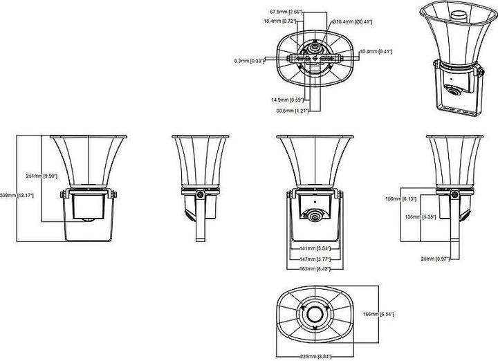Productafbeelding Axis C1310-E MK II NETWERK HOORN (Beschermende folie)