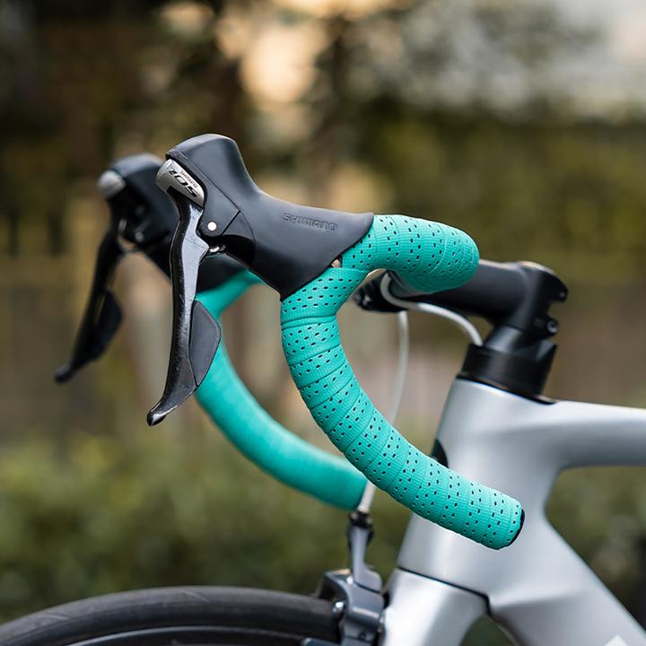 Actual product image Rockbros Handlebar Tape Perforated Silicone with Chameleon Effect - Purple