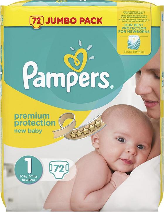 Image du produit Pampers Protection premium (Taille 1, Pack, 72 pièce(s))