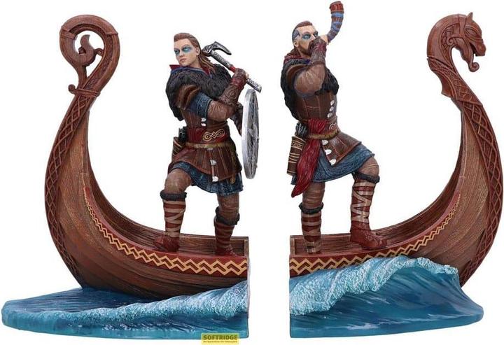 Produktbild Nemesis Now Assassin's Creed Valhalla serre-livres Vikings (42 x 41 x 31 cm)