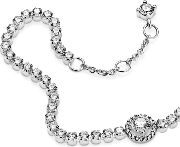 Immagine prodotto Pandora Bracciale tennis Halo (18 cm, Argento 925)