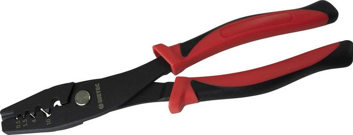 Wetec Kerbzange für Aderendhülsen und nicht isolierte Kabelschuhe 0.25 - 2.5 mm² (155 mm)