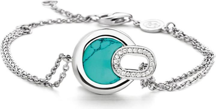 Ti Sento Milano Armband mit Amulett und Zirkonia 2911TQ (20 cm, 925 Sterling Silber)