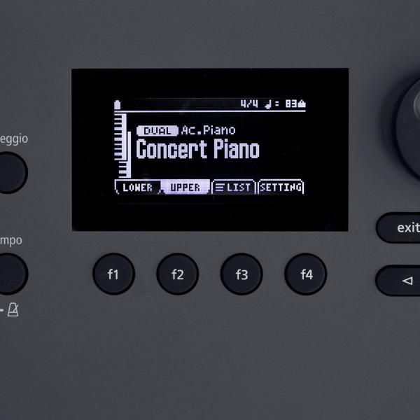 Actual product image Roland Keyboard GO:Keys5 Graphite with keyboard stand (61 Keys)