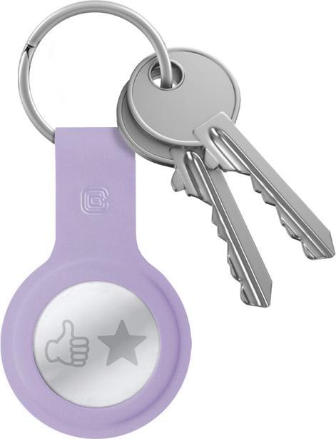 Produktbild Crong Silicone Case with Key Ring – Brelok do Apple AirTag (fioletowy)