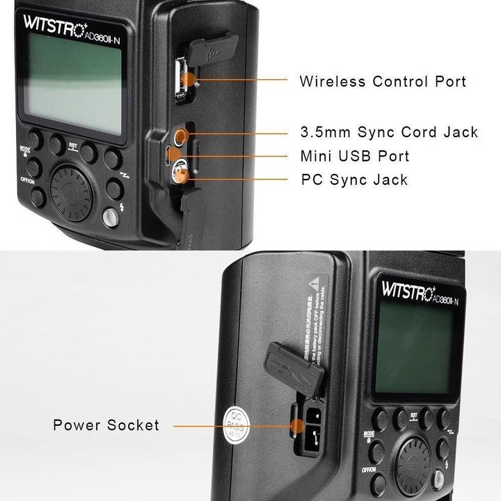 Immagine prodotto Godox Wistro AD360II-N KIt con PB960 Nikon (Attacco del flash, Nikon)
