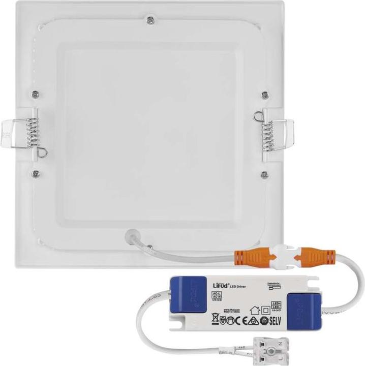 Immagine prodotto Emos NEXXO Luce da incasso a LED, quadrata, bianca, 12,5W, bianco caldo (1000 lm)