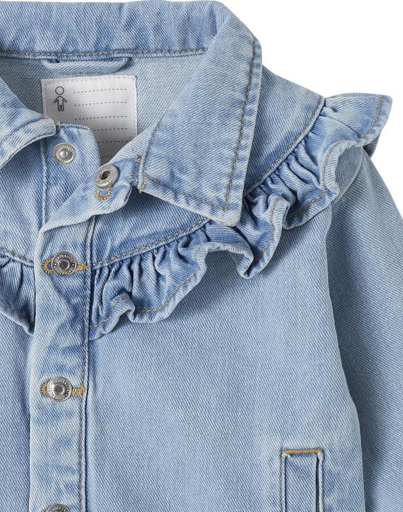 Vertbaudet Baby Jeansjacke mit Volants Oeko-Tex