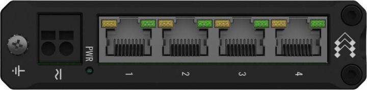 Actual product image Teltonika TSW304 4 Port Gigabit Industrial Unmanaged Switch DIN RAIL (4 Ports)