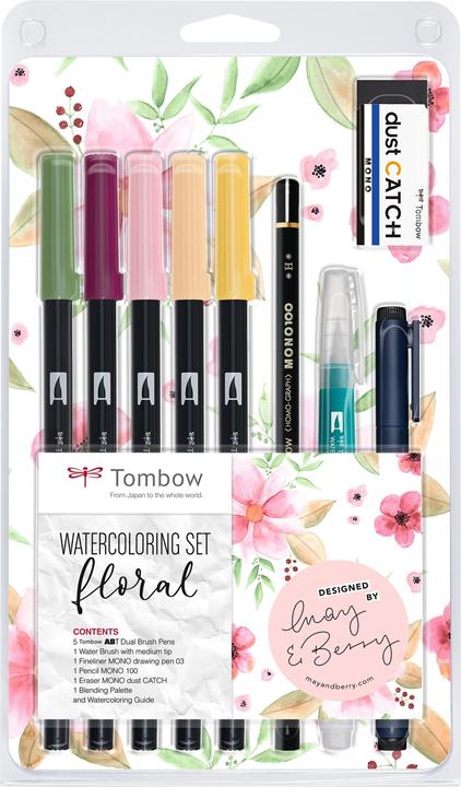 Image du produit Tombow Brushpen Watercolor Set Floral Pink (Floral, 10 x)