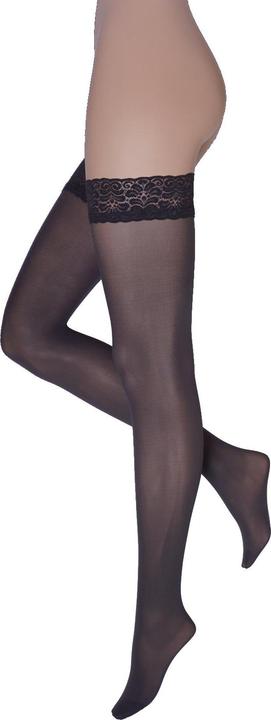 Actual product image Levee My size 60 stay up stockings, colour 371 fog, size 58-60 (60 DEN, 58 - 60)