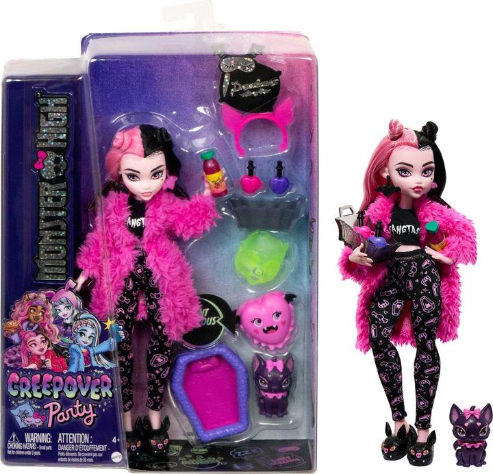 Produktbild Monster High Draculaura, Schaurig schöne Pyjamaparty