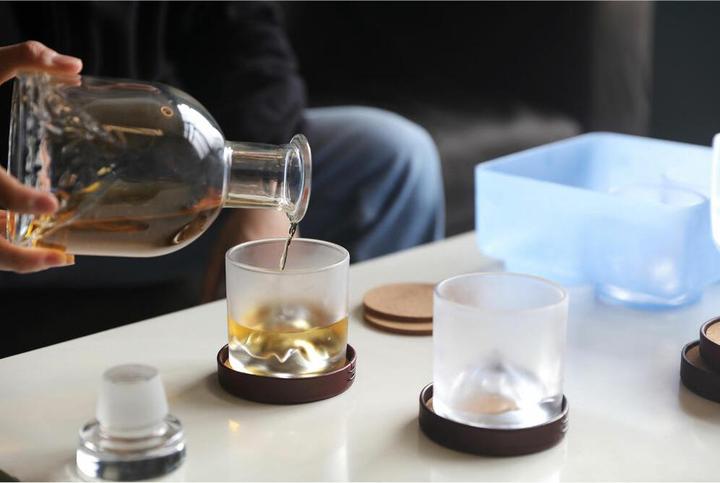 Actual product image Lite-On The Peaks whiskey glasses with decanter, 5-piece set (5 x, Whisky glass)