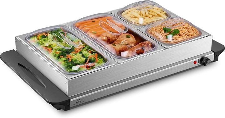 Steinborg Buffetwärmer mit 4 Speisebehältern
