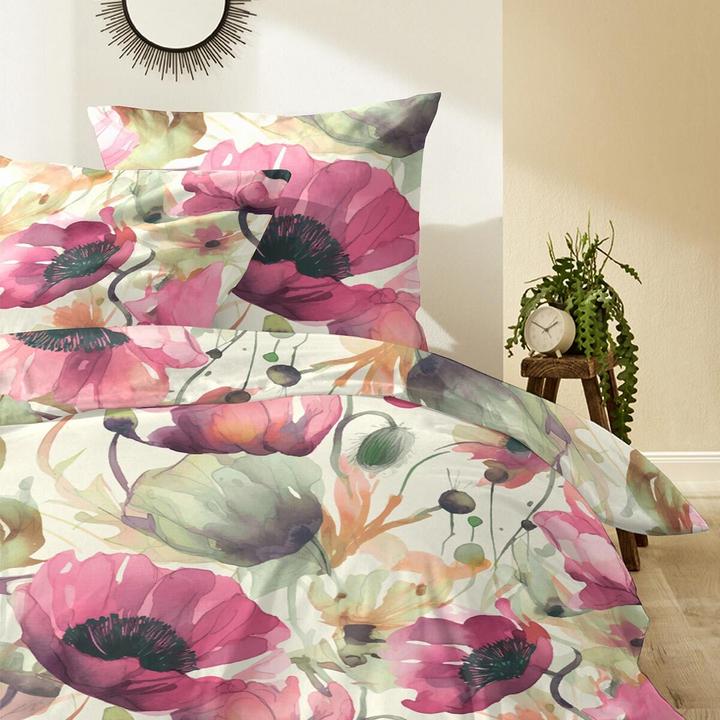 Produktbild Enrico Coss Edelflanell Bettwäsche Tampere pink (Bettwäsche Set, 155x220 cm + 80x80 cm)