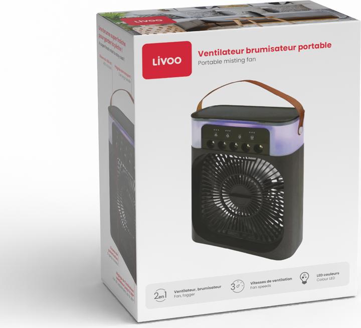 Image du produit Livoo Ventilateur brumisateur portable