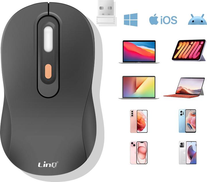 Produktbild LinQ W878 Bluetooth Maus (Kabellos)