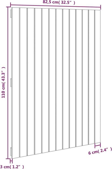 Actual product image VidaXL Chloé (159.5 x 3 x 110 cm)