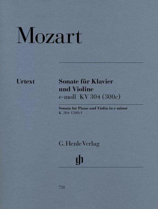 Produktbild Mozart, Wolfgang Amadeus - Violinsonate e-moll KV 304 (300c) (Französisch, Englisch, Wolfgang Amadeus Mozart, Wolf-Dieter Seiffert, 2003)
