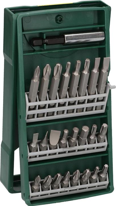 Bosch Zubehör Set di punte per cacciavite Mini-X-Line, 25 pezzi (4.5, T 15/20/25/30, C 6.3, E 6.3, PH, TX, S 4/5/6)