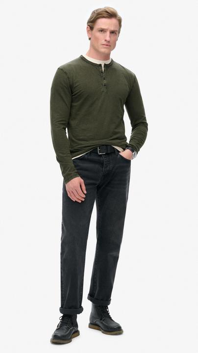 Immagine prodotto Superdry Langärmeliges Grandad-Oberteil aus Jersey (S)