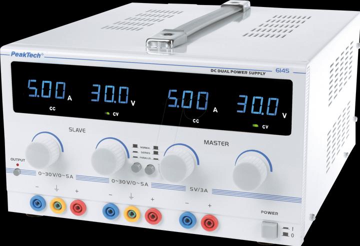 Produktbild Peaktech Labornetzgerät 2 Kan....30 VDC VDC 5 A /...30 VDC VDC 5 A ( 6145)