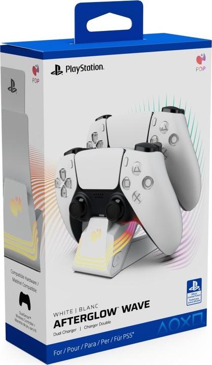 PDP Station de recharge 2 contrôleurs Afterglow Wave blanc PS5 (PS5)