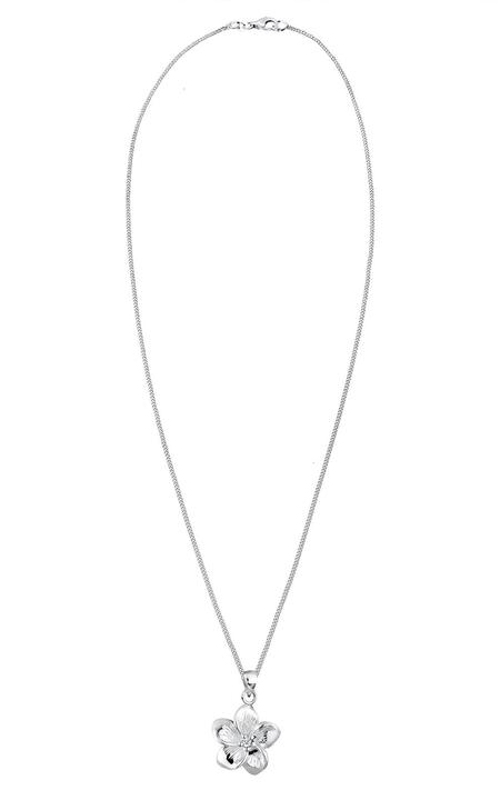 Immagine prodotto Elli DIAMANTI Collana Frangipani Flower Diamond (0,03 ct) Argento 925 (Argento 925, 45 cm)