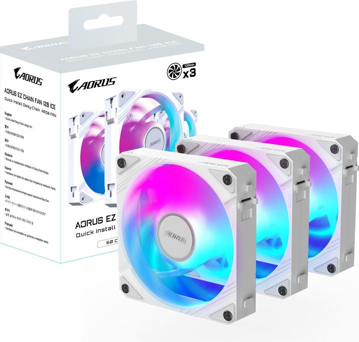 Actual product image Kodak Aorus Ez Chain Fan 120 Ice (120 mm, 1 x)