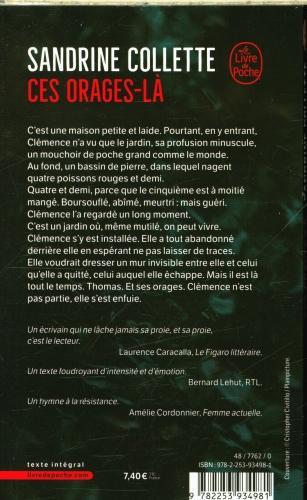 Produktbild Ces orages-là (Französisch, Collette Sandrine, 2022)