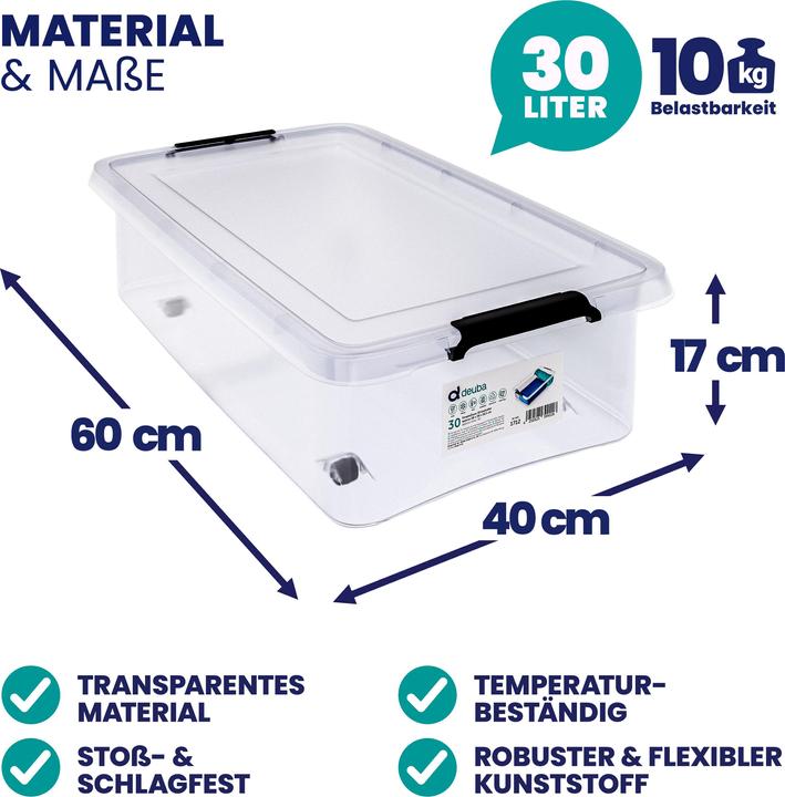 Immagine prodotto Deuba Aufbewahrungsbox (60 x 40 x 17 cm, 24 l)