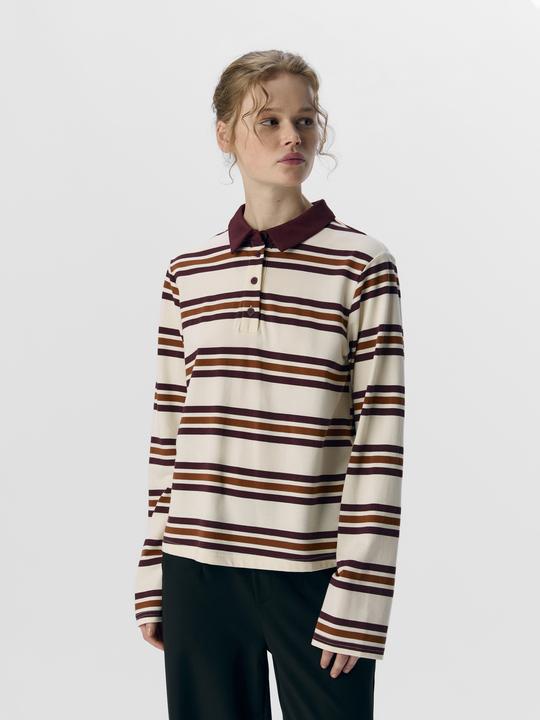 Produktbild Object Gestreiftes Langarm-Poloshirt (L)