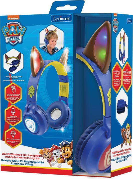 Actual product image Lexibook Paw Patrol - Bluetooth headphones w. lights (HPBT015PA)