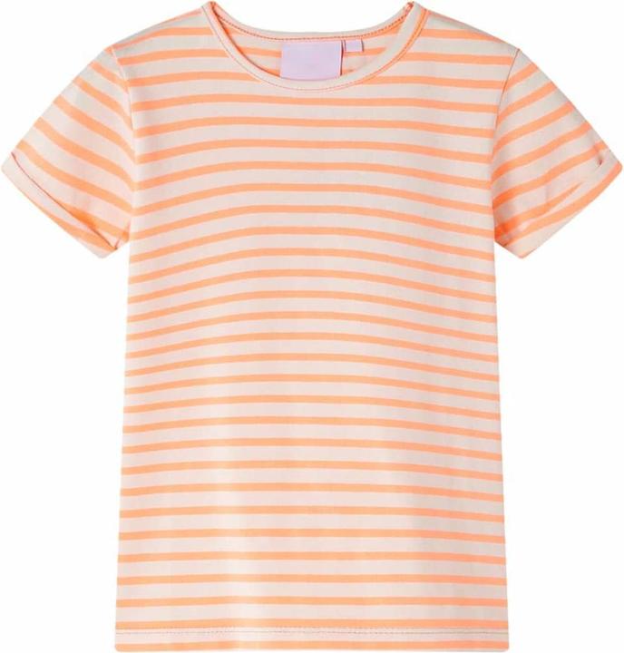 VidaXL Kinder-T-Shirt Neonorange 140,Material: 95 % Baumwolle. 5 (140)