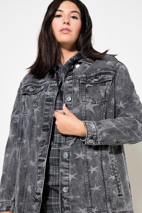 Produktbild Studio Untold Jeansjacke, oversized, Sternen-Print (42, 44)