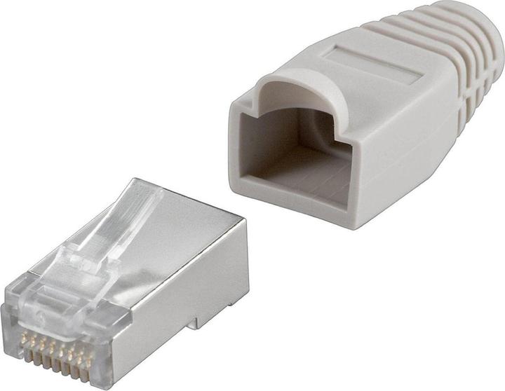 Actual product image Wirewin RJ-45 modular connector, pack of 100 (Network cable plug)
