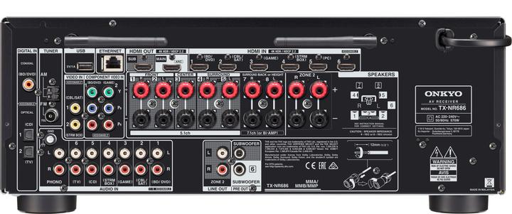 Actual product image Onkyo Tx-Nr686 (7.2 channels, MW, FM)
