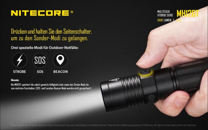 Image du produit Nitecore Mh12gt (13.92 cm, 1000 lm)