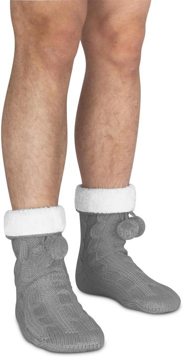 Image du produit Normani Chaussons en tricot avec pompon et ABS (Une unité par pack, 40 - 44)