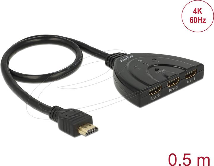 Delock Commutateur HDMI 4K UHD