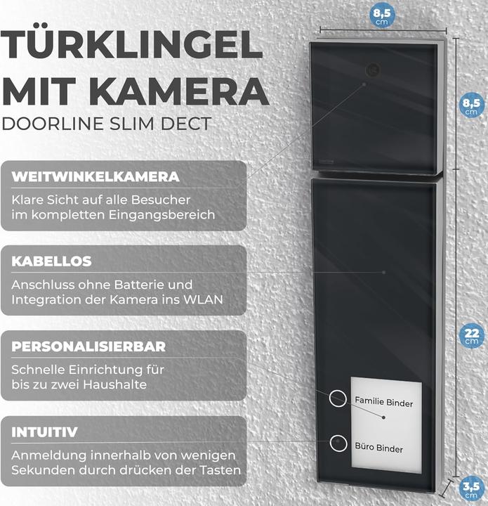 Actual product image Doorline 2-Familien-Video Türklingel