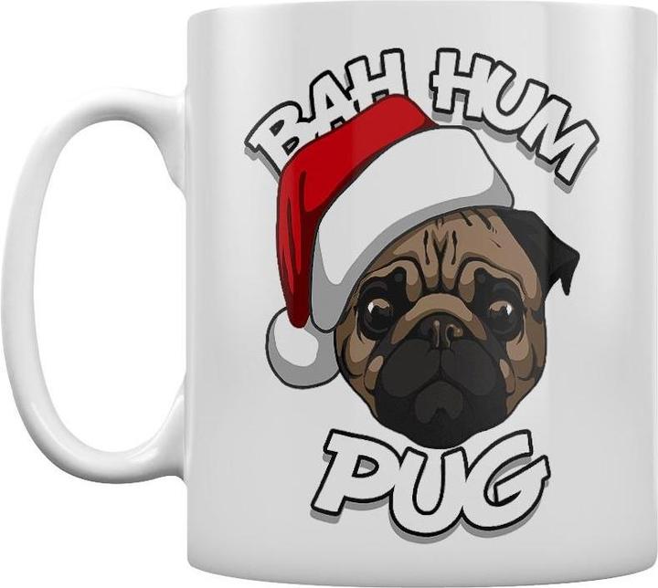 Grindstore Kaffeebecher Bah Hum Mops weihnachtliches Design