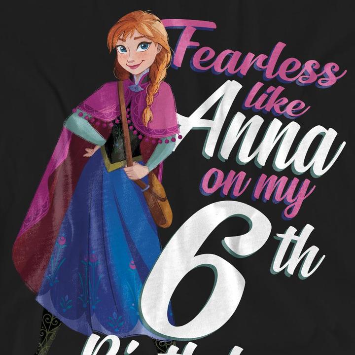 Produktbild Disney Frozen Fearless Like Anna TShirt 6 Geburtstag (XL)