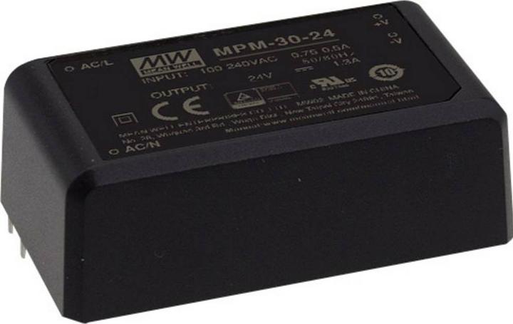 Actual product image MeanWell MPM-30-12 Power Supply & Voltage Converter 30 W